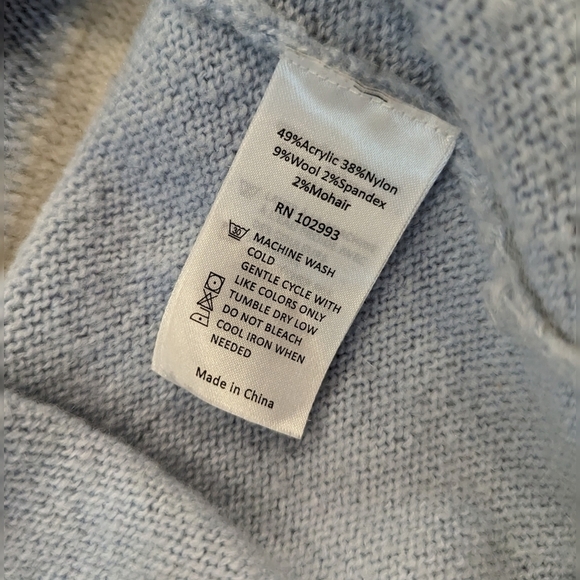 Adam Lippes Collective Patchwork Crewneck Sweater Size Small - Picture 6 of 8